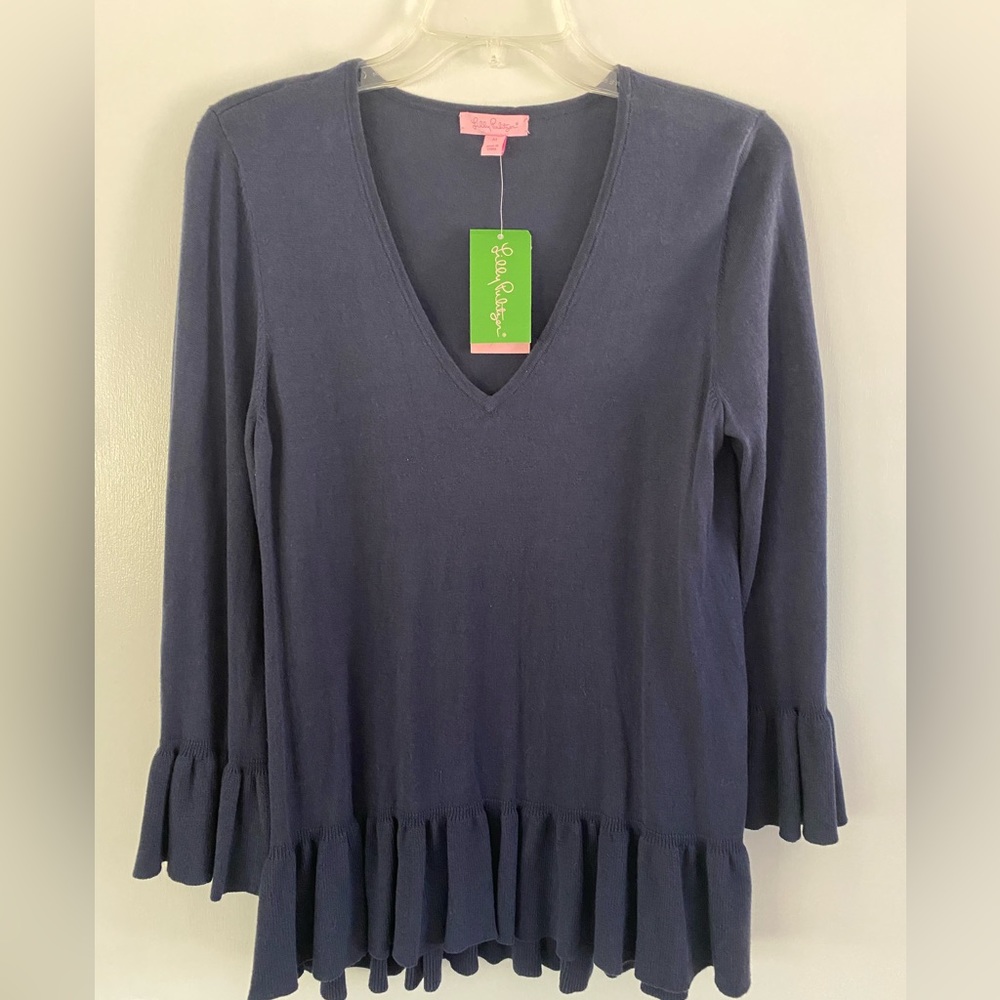 Lily Pulitzer Adela Sweater in True Navy